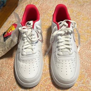 Nike Air Force 1 Low Women White/White-Pink brand new with tags